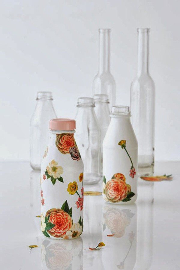 Sticle transformate in vaze superbe - Poza 2