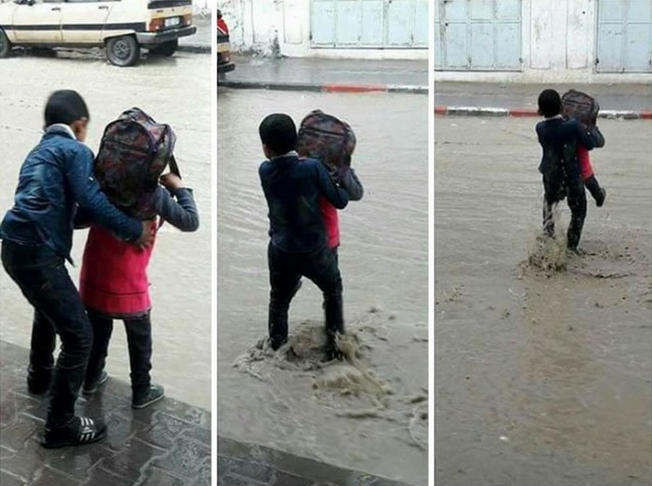 Fapte bune facute de oameni frumosi, in poze emotionante - Poza 15